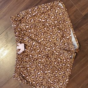 Old Navy Girls Cheetah Print pajama shorts 14/16